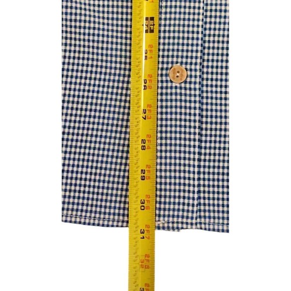 Mojo Shirt Mens XL Blue White Checked Button Up Fishing Outdoor Long Sleeve - Picture 12 of 14